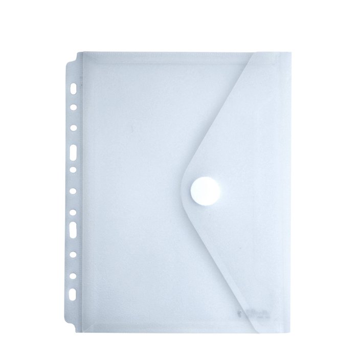 SOBRE A5 MULTITALADRO CON FUELLE CRISTAL 20,5X25 CM 10 UNI, | 10 UNIDADES | (FRAGA)