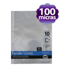 FUNDAS A4 MULTITALADRO EXTRA GRUESA BOLSA 10U | 10 UNIDADES | (FRAGA)