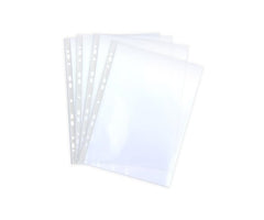 BOLSA 10 FUNDAS CRISTAL MULTITALADRO TAMAÑO A4 80 MICRAS | 10 UNIDADES | (FRAGA)