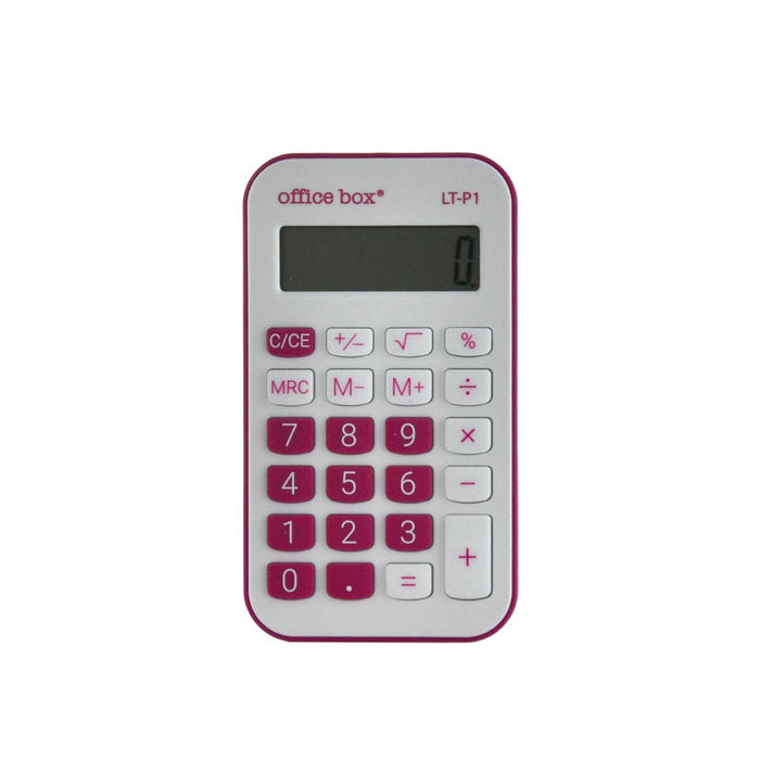 CALCULADORA POCKET FUCSIA 8 DIGITOS | 5 UNIDADES | (FRAGA)