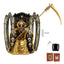 Figura Santa Muerte Dorada Sentada 20 cm Marca Figuras Esotéricas Javier