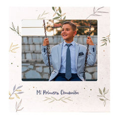 MARCO DE FOREX CON IMAN FOTOS 11X9 CM COMUNION | 1 UNIDADES | (DEMARK)