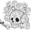 PANEL COLORING 30X30 F006 CALAVERA | 1 UNIDADES | (PHOENIXART)