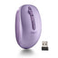Ratón inalámbrico Bluetooth silencioso ergonómico morado NGS