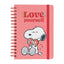 Cuaderno tapa forrada A5 Bullet Snoopy Love Yourself Grupo Erik Merchandising
