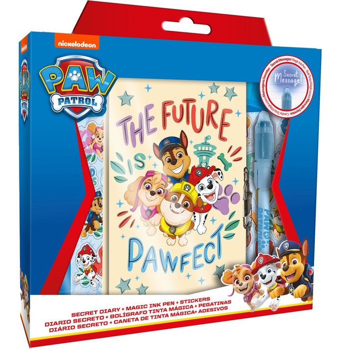 DIARIO CON BOLIGRAFO MAGICO PAW PATROL | 1 UNIDADES | (KIDS LICENSING)
