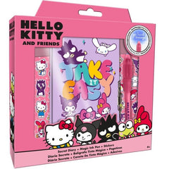 DIARIO CON BOLIGRAFO MAGICO HELLO KITTY & FRIENDSA | 1 UNIDADES | (KIDS LICENSING)