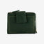 Cartera Mujer Broche Cremallera Verde Nilo 12x9cm