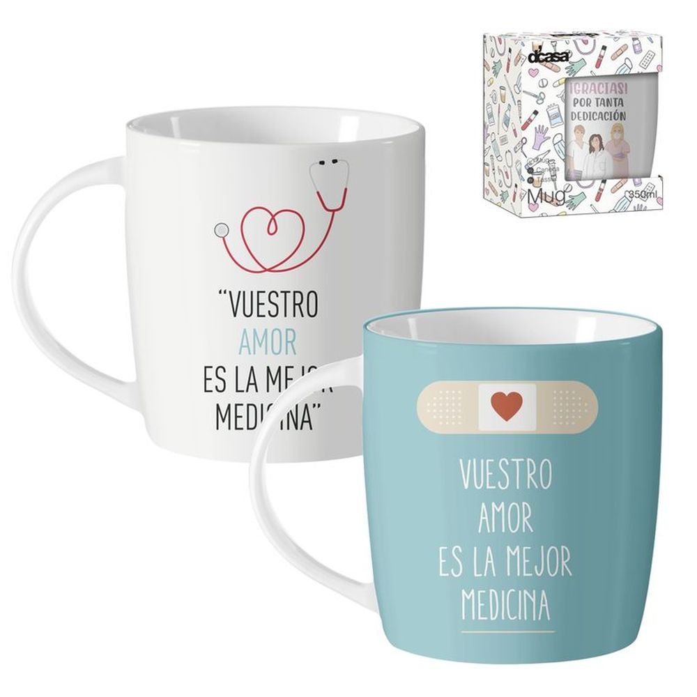 TAZA 350ML MEDICOS SANITARIOS | DCASA | 1 UNIDAD | 8435551167711