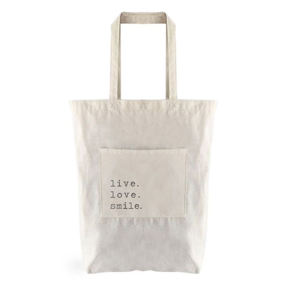 BOLSA ALGODON BOLSILLO NATURAL | DCASA | 1 UNIDAD | 8435551168374