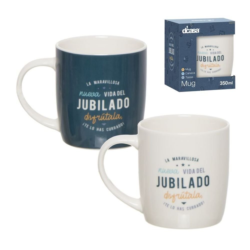 TAZA 350ML JUBILADOS SURTIDOS | DCASA | 1 UNIDAD | 8435551171527