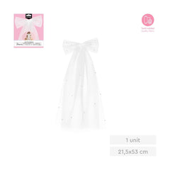 LAZO PARA EL PELO TUL BLANCO BRIDE 21X55CM 1 UD | AMBER MOOD OH YEAH | 1 UNIDAD | 8435557724499