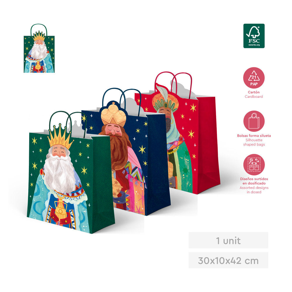 BOLSA REGALO REYES MAGOS SURTIDO 30X10X42CM | AMBER MOOD OH YEAH | ENVASE 12 UDS. UNIDAD | 28435557735314