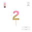 Vela Nº2 Bicolor Rosa Oro 7 cm AMBER Mood Oh Yeah