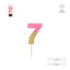 Vela Nº7 Bicolor Rosa Oro 7 cm AMBER MOOD OH YEAH