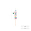 Vela Nº1 Globos 6 cm Amber Mood Oh Yeah