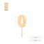 Vela Nº0 Borde Relieve Nude 6cm Cera Amber Mood Oh Yeah
