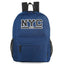 MOCHILA ESCOLAR CON BOLSILLO EXTERIOR + PORTATODO NYC MARIN | ARSAMAR TRAVEL