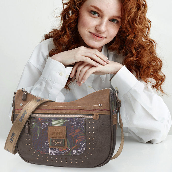 👜 BOLSO BANDOLERA CURVO MUJER - SKPAT FIORELLA 👜 BOLSO BANDOLERA CURVO MUJER - SKPAT FIORELLA