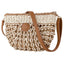 Bolso bandolera semicirculo Rafia Borah Lois Blanco ARSAMAR ENTERPRISE