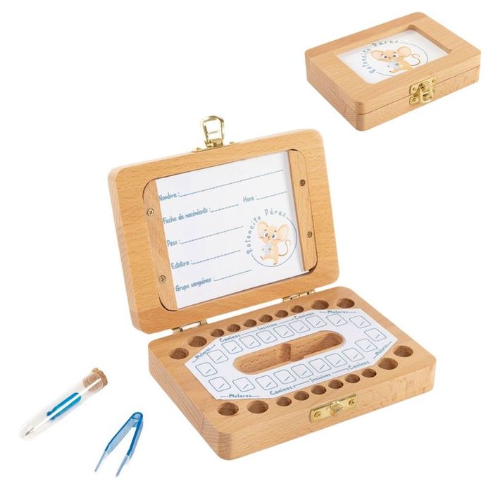 CAJITA PARA DIENTES RATONCITO PEREZ SURTIDAS | DCASA | 1 UNIDAD | 8435683260687