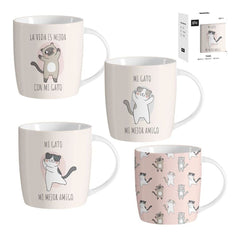 TAZA 350ML GATOS SURTIDAS | DCASA | 1 UNIDAD | 8435683278408