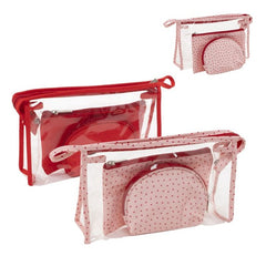 JUEGO DE 3 NECESERES AMOR SURTIDOS | DCASA | 1 UNIDAD | 8435683285031