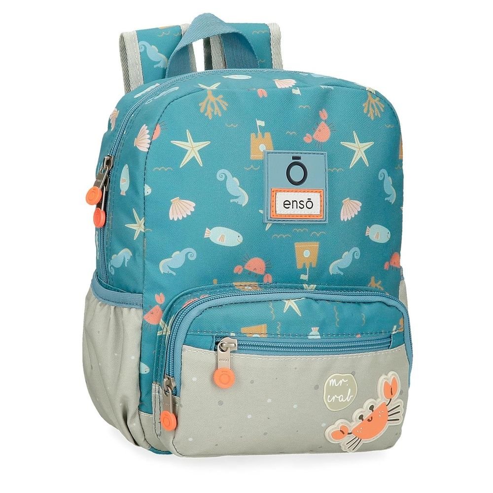 MOCHILA INFANTIL ENSO MR CRAB 28 CM ADAPTABLE A CARRO | ENSO