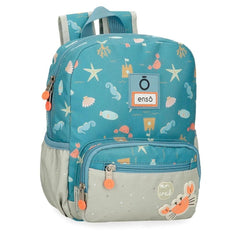 MOCHILA INFANTIL ENSO MR CRAB 28 CM ADAPTABLE A CARRO | ENSO