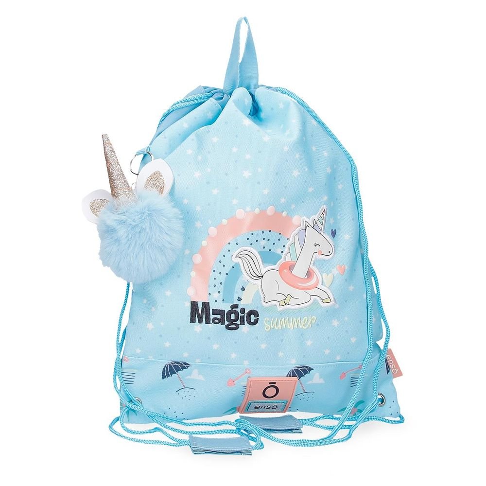 MOCHILA SACO ENSO MAGIC SUMMER AZUL CLARO | ENSO