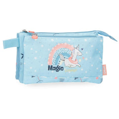 ESTUCHE ENSO MAGIC SUMMER AZUL CLARO TRES COMPARTIMENTOS | ENSO