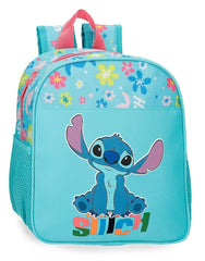 MOCHILA INFANTIL ALOHA STITCH 25CM ADAPTABLE A CARRO | JOUMMA BAGS