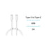 Cable Tipo-c a Tipo-c 60W 2M Blanco Unico VINI Trading