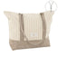 Bolso Cremallera Rayas Beige Marca Dcasa