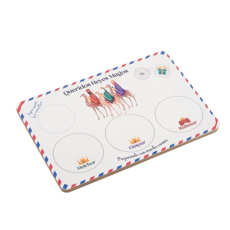 BANDEJA REYES MAGOS MADERA | DCASA NAVIDAD | 1 UNIDAD | 8435794606312