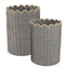 Set de 2 Cestos Pongotodo Bicolor Gris DCASA