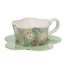 Taza 330ml con Plato Flores Mama