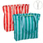 Bolsa playa con cremallera rayas surtidas DCASA