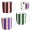 Taza 350ml rayas colores surtidos Dcasa