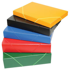 CARPETA PROYECTOS ARMADA CARTON GOFRADO LOMO 5CM GOMA AZUL | 1 UNIDADES | (MANIPULADOS MARIOLA S,L,)