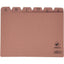 Índice Fichero Cartón Cuero A-Z Número 5 215x160mm Marca Mariola