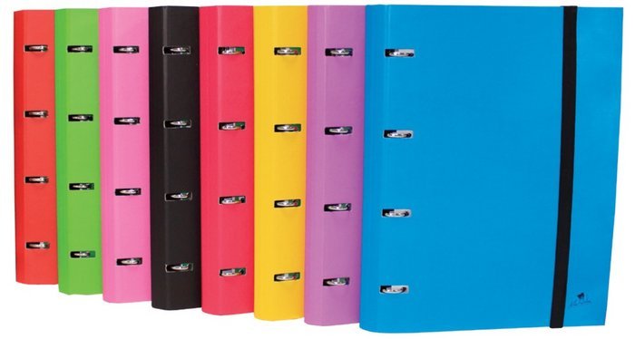 CARPETA 4 ANILLAS 25MM MIXTA SIN RECAMBIO SURTIDAS | 1 UNIDADES | (MANIPULADOS MARIOLA S,L,)