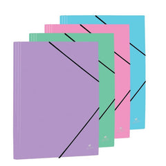 CARPETA POLIPROPILENO FOLIO SOLAPA PASTEL 4 COLORES SURTIDO | 12 UNIDADES | (MANIPULADOS MARIOLA S,L,)