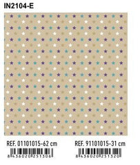 PAPEL REGALO BOBINA 31CM ESTRELLITAS IN2104-E | ANDINA | 1 UNIDAD | 8436020251320
