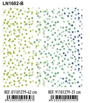 PAPEL REGALO BOBINA 62CM INFANTIL LN1602-B LUNARES | ANDINA | 1 UNIDAD | 8436020255397