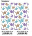 PAPEL REGALO BOBINA 31CM ORIGAMI MARRON TURQUESA Y VIOLETA | ANDINA | 1 UNIDAD | 8436020257599