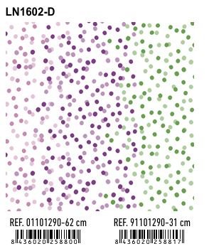 PAPEL REGALO BOBINA 31CM TODO AÑO LN1602-D LUNARES | ANDINA | 1 UNIDAD | 8436020258817