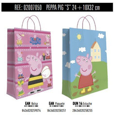 BOLSA REGALO PAPEL PEPPA PIG DISNEY 10X24X32 ASA RETORCIDA | ANDINA | 1 UNIDAD | 8436020259074
