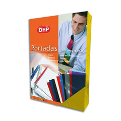 PORTADA GOFRADA PIEL Nº 8 1000 GR A4 28 AMARILLO FLUOR P/50 | 50 UNIDADES | (DHP COMERPA SLU)