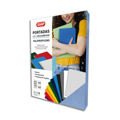 PORTADA PP 0,45 MM TRANSPARENTE A4 6 AZUL P/100 | 100 UNIDADES | (DHP COMERPA SLU)